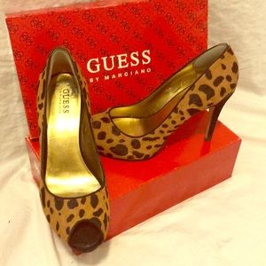 Guess By Marciano Platform Leopard  Heels